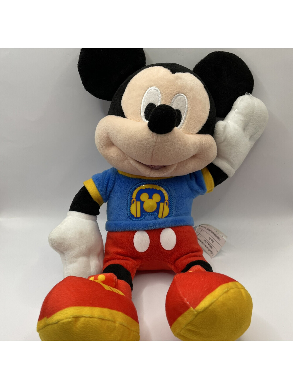Disney Junior Clubhouse Fun MICKEY MOUSE Singing Talking Plush Toy 12" - WORKING
